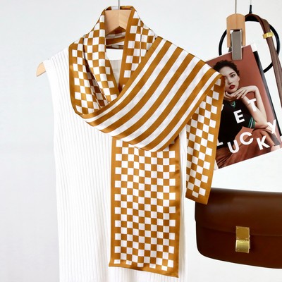 Custom 5.9" x 57" 100% Silk Long Shawls Silk Headscarf