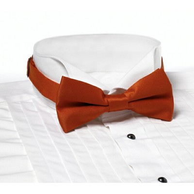 Orange Banded Bow Tie