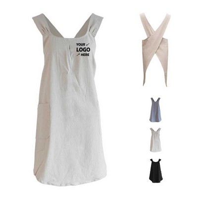 Solid Color Tied Apron