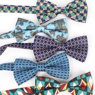 Custom Men's Pre-Tied Bowtie Holiday Festival Bowtie