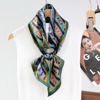 Custom 5.9" x 57" 100% Silk Long Stole Silk Headscarf