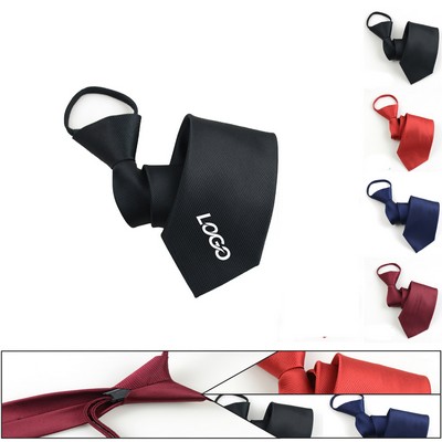 Unisex Knot-Free Pull-Cord Trendy Student Tie