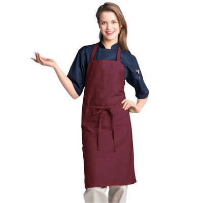 Maroon Classic Bib Apron