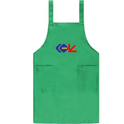 Kitchen Polyester Apron w/ 2 Pockets