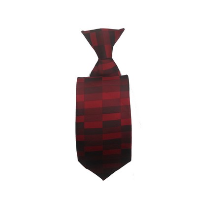 Adult Clip On Silk Custom Woven Neck Tie