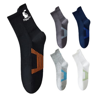 Pure Cotton Mid/Long-Cut Running Socks