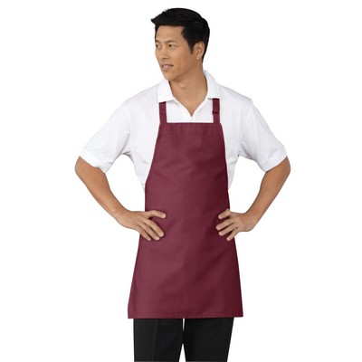Maroon Red Bib Apron w/Adjustable Neck Strap