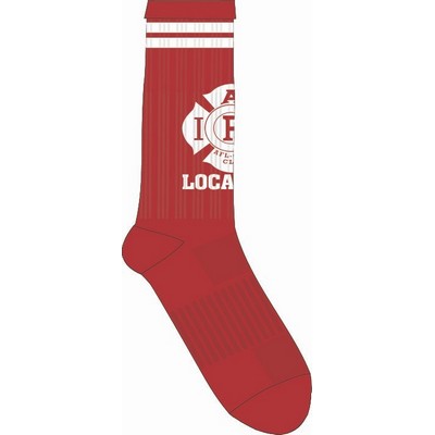 USA MADE Custom Woven Athletic Crew Socks