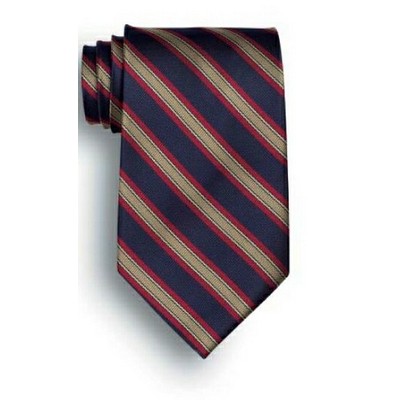 Ghurka Signature Stripe Polyester Tie